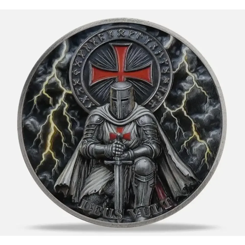 ✨ Handmade Knights Templar Challenge Coin Display Capsule ✨ SAME/NEXT DAY SHIP